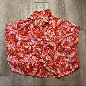 Rip Curl Floral Red Hawaiin Shirt
